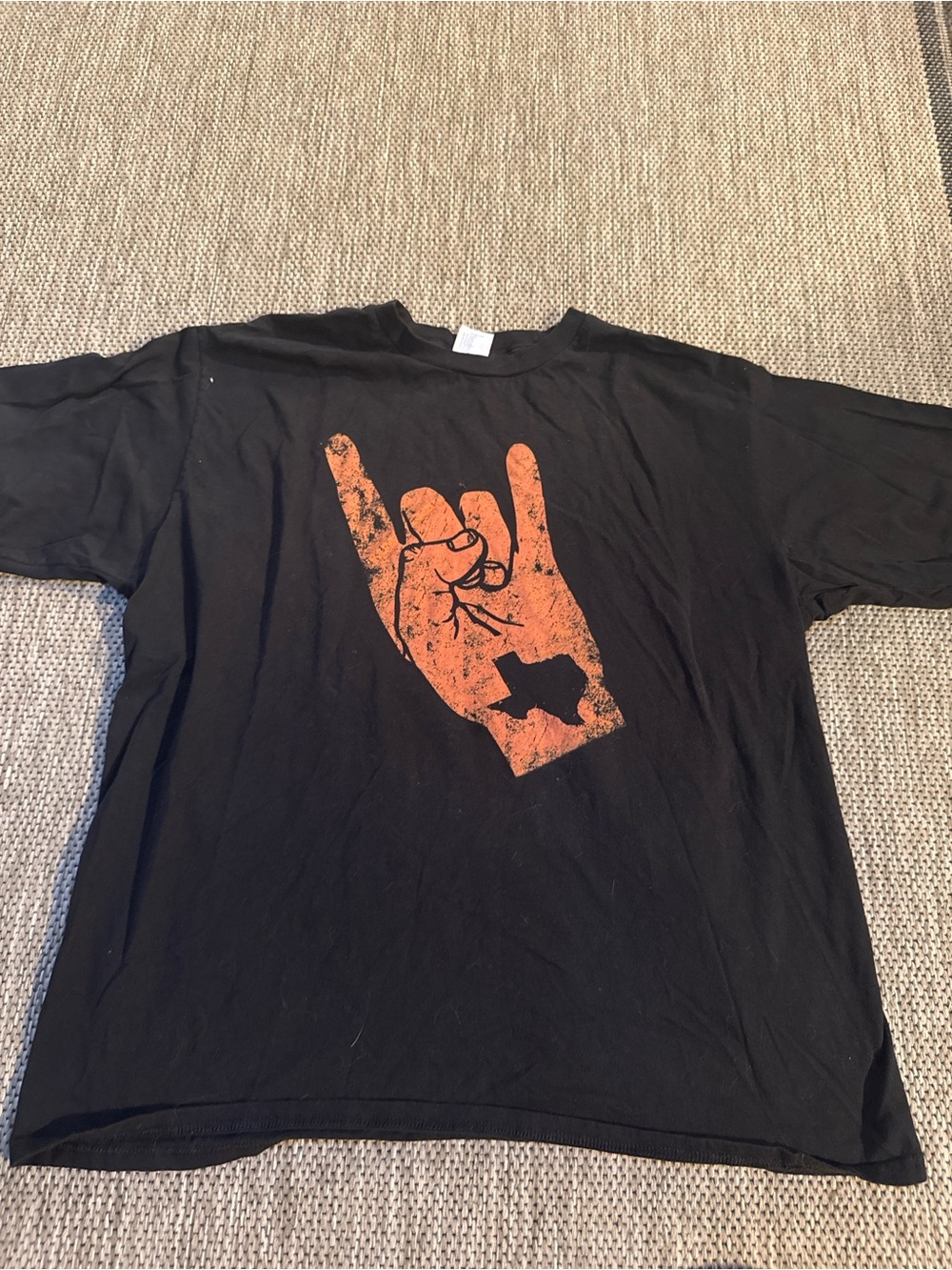 Black Men's Graphic Tee with Texas Design